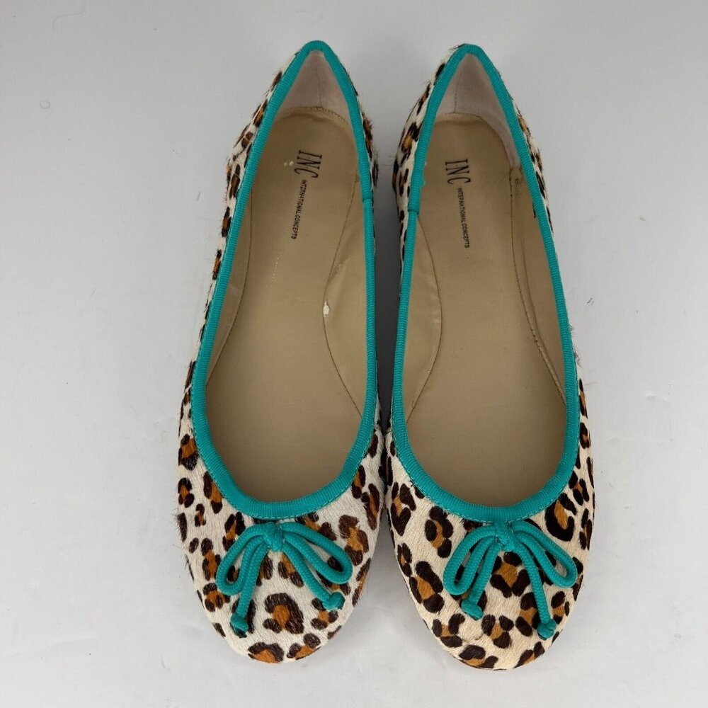 International Concepts Womens Paloma2 Multicolor Leopard Print Size 8.5M Flats - Picture 4 of 9